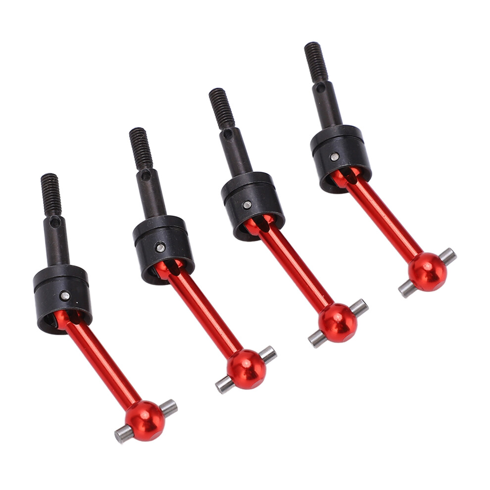 Premium 70Mm Aluminum Shaft Set For Tamiya Tt02 1/10 Rc - 4Pcs Red 9411357824132