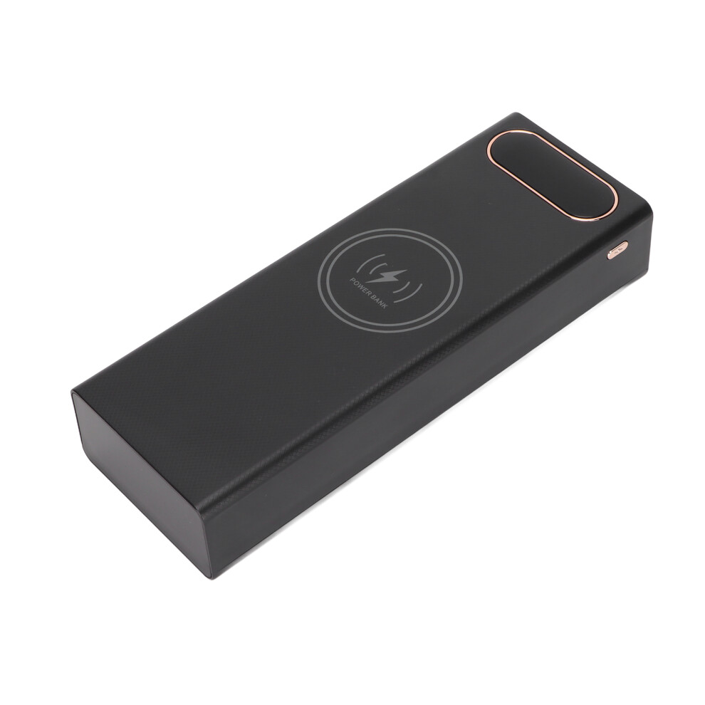 L20 Qc 22.5W+15W Wireless Charging Battery Case, 20X18650 Diy Power Bank (Black) Black 7891357824646