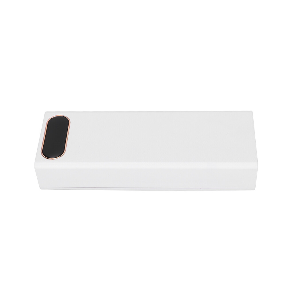 L20 18650 Battery Holder 20 Cells Portable Power Bank Case, Lcd Display, 5V-2.1A, White 4281357824723