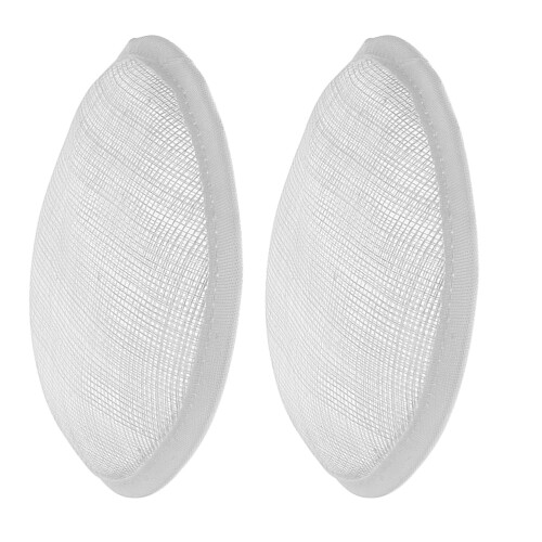 2St Vit Mesh Hattbas I För Kvinnors DIY Accessoarer