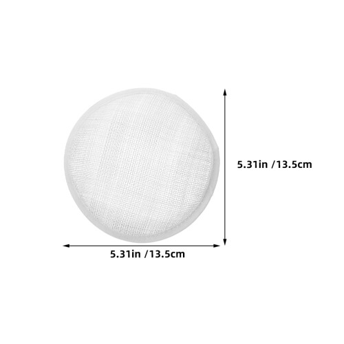 2St Vit Mesh Hattbas I För Kvinnors DIY Accessoarer 1