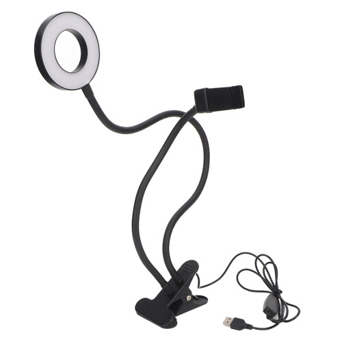 Selfie-Ringlicht mit Handyhalterung, 5 V, 48 LEDs, 2