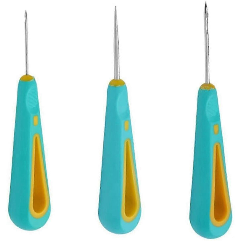 Kikidex (As Show, One Size) 3Pcs Round Hole Cone Hand Drills Punch Needle Candle Wick Tool For Candle Making