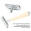Manual Double Edged Razor Beige Long Handle for Safe Shaving 5