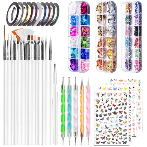 Nagelkunst-Dekorationsset, komplettes 2