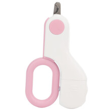 Mini Katzen- und Hundekrallenschneider mit LED-Licht, Sicher, Pink, 10,5x6cm