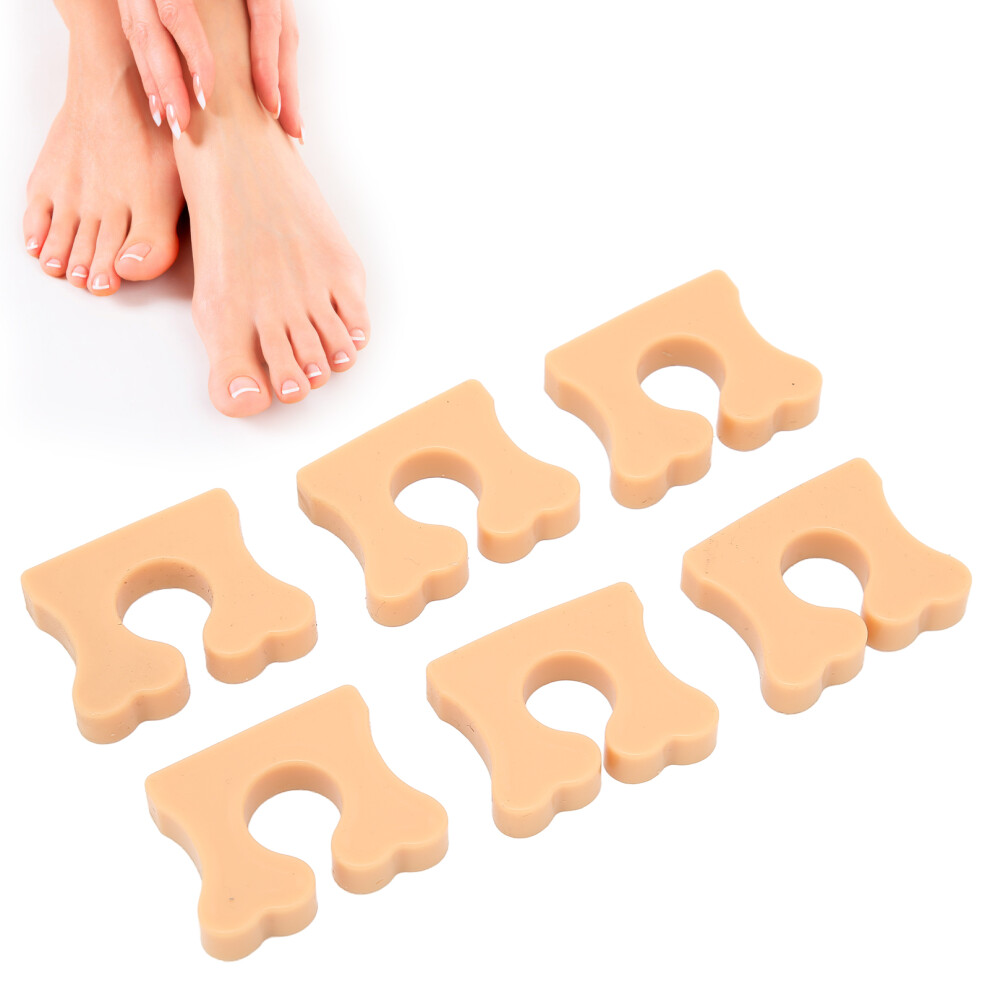 Comfortable Toe Separators 6pcs Khaki - Correct & Prevent Foot Issues