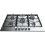 Hotpoint 75cm Five Burner Gas Hob : Stainless Steel 5