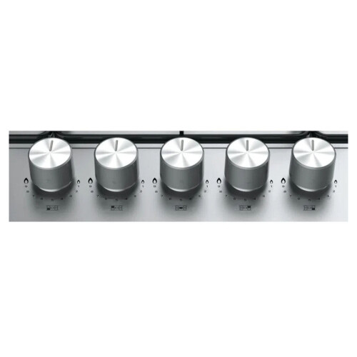 Hotpoint 75cm Five Burner Gas Hob : Stainless Steel 2