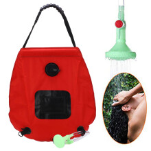20L Folding Solar Heated Shower Bag with Hose and Faucet for Camping