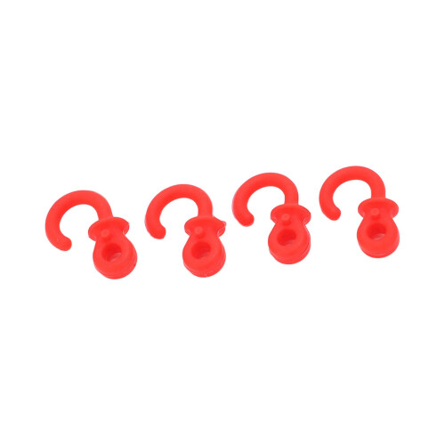 4Pcs Archery Bow String Silencers Rubber Shock Absorbers for Compound Bow Red