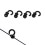 4Pcs Archery Bow String Silencers Rubber Shock Absorbers for Compound Bow Black 13