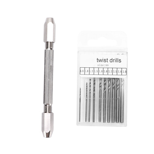 2 Collet Double Hand Drill - Rust Proof Durable 3-Jaw Chuck & Ergonomic Grip 1