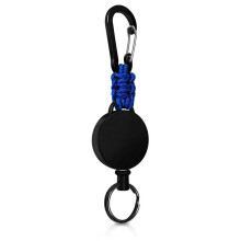 Trendy Elastic Metal Key Holder For Backpacks Travel-Blue