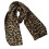 Winter Leopard Print Scarf Warm Lightweight Polyester-Camel 1