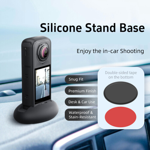 Flexible Silicone Camera Mounting Base Dustproof-single base 1