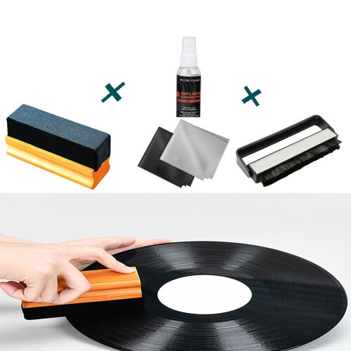 Complete Turntable Cleaning Kit Includes Velvet Brush Abs Tools 1