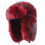 Classical Cold Weather Trapper Hat Plush Lining Full Day-Claret 1