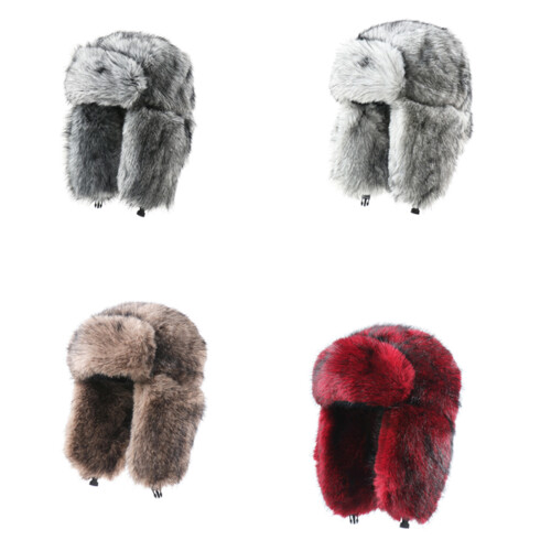 Thickened Plush Winter Trapper Hat With EarFlaps For-off11white 1