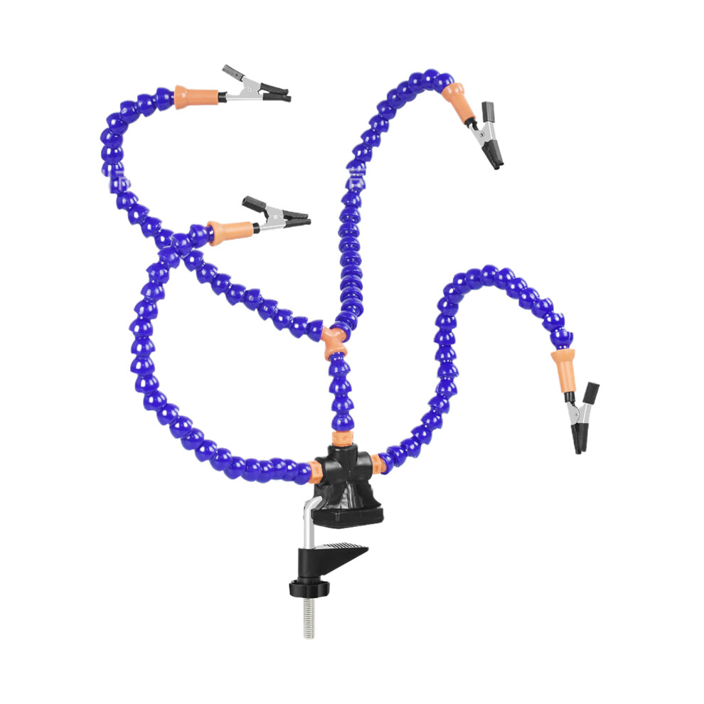 (Blue, Four Claws) Quick Heating Helping Hands With Flexible Arm Easy To Excellent Heat-image-OPC-PMQKRHH-NEW