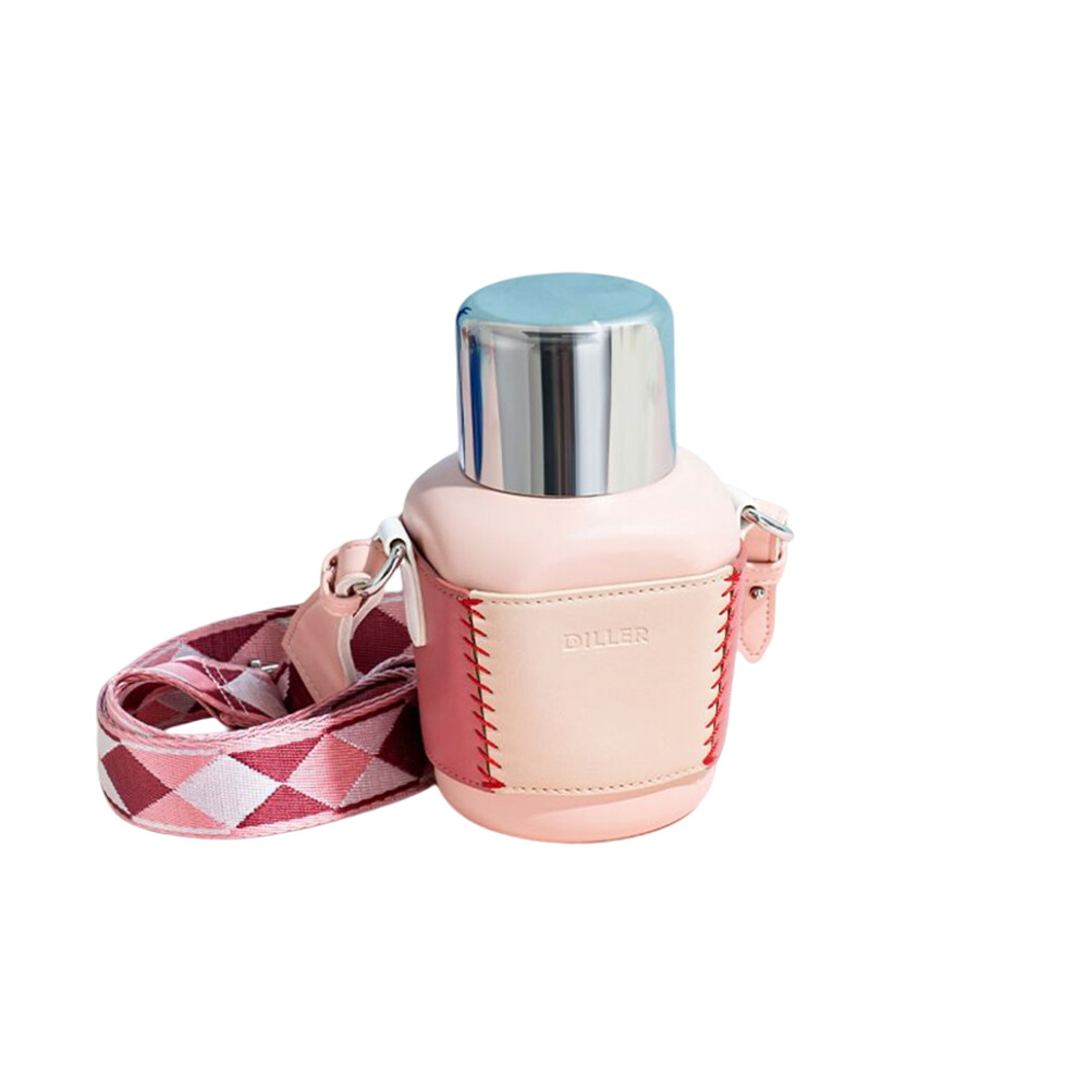 (Pink) Vacuum 420ml Office Vacuums Water Bottle Drinkware with Crossbody-image-OPC-PMQKTPM-NEW