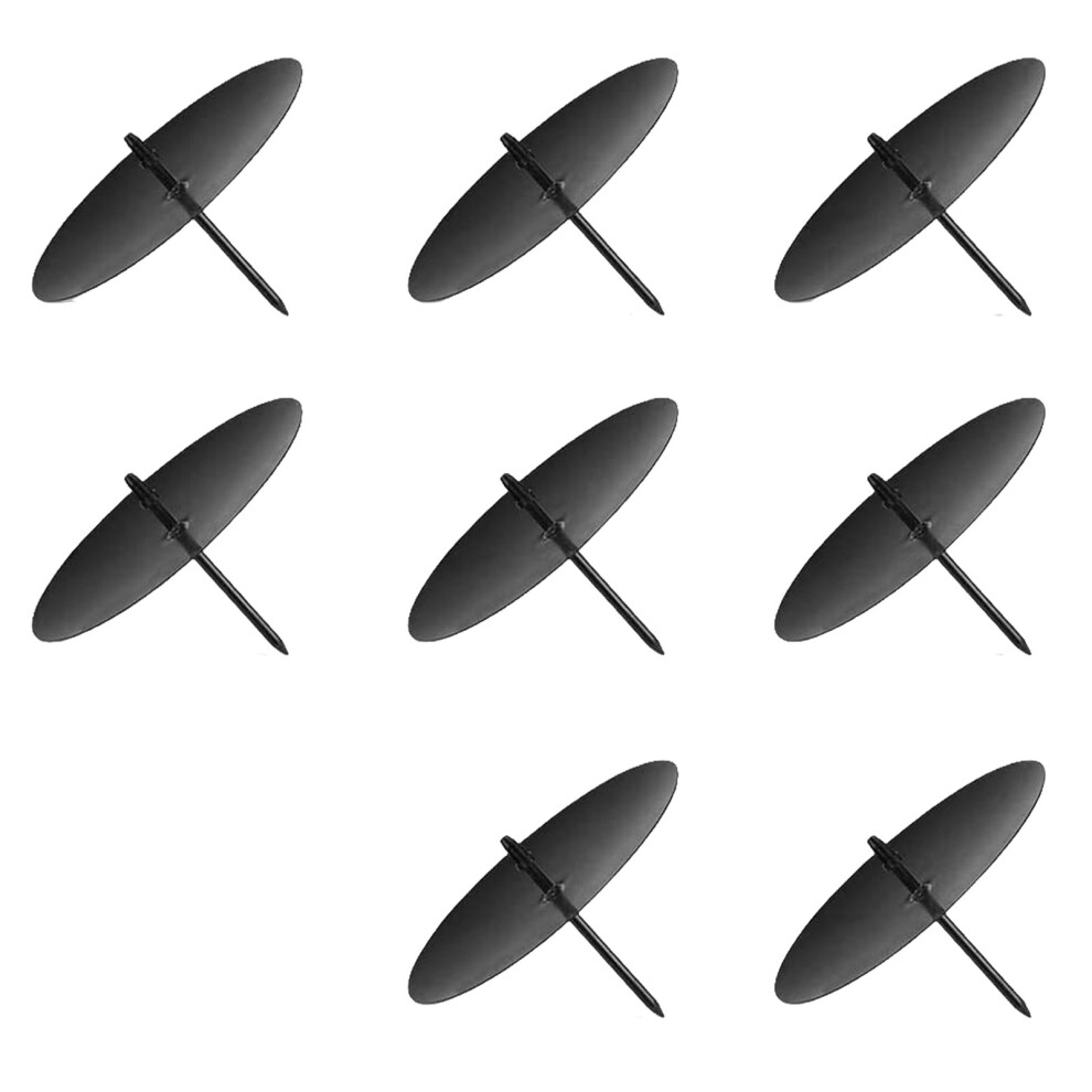 (B8CM) 8x Christmas Candle Plate Metal Candle Holder Spike Pillar Candle-image-OPC-PMQKYN9-NEW