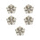 (B) 5pcs/set Detachable Crystal Buttons For Women Rhinestone Button Covers 1