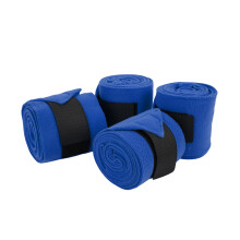 Horse Training Bandages 4pcs Self Adhesive Fleece Leg Wraps for Exercise Blue