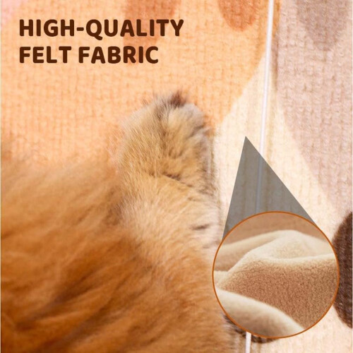 Wall Mounted Cat Scratcher Self-Adhesive Scratch Pad Durable Shedding-Resistant Surface Wall And Floor Protector Model B 1
