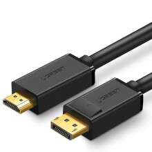 Ugreen Unidirektionales DisplayPort-zu-HDMI-Kabel 4K 30 Hz, 32 AWG, 1,5 m - Schwarz