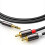 Kabel adaptera audio Ugreen 3,5 mm Mini Jack na 2RCA, 1,5 m - czarny 3