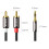 Kabel adaptera audio Ugreen 3,5 mm Mini Jack na 2RCA, 1,5 m - czarny 10