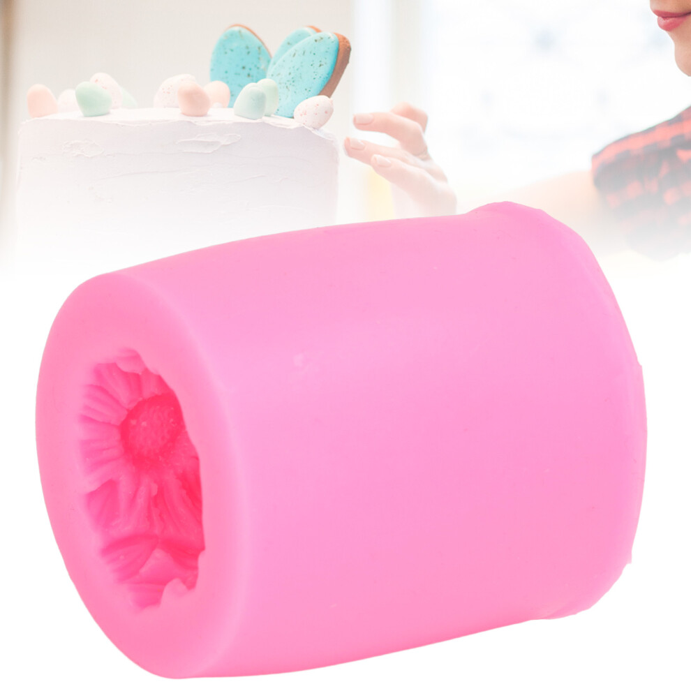 Pink Silicone 3D Sunflower Mold, Nonstick, 7.5x6.7cm-image-OPC-PMQM6Q5-NEW