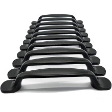 (As show, One size) Furniture Knobs and Handles,10x Qrity 96mm Black Kitchen Cabinet Door Pulls Furniture Pull Handle