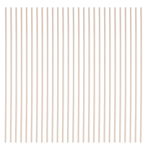 100St Onbewerkte Dowel Sticks Beige - Voor Modelbouw