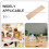 100St Onbewerkte Dowel Sticks Beige - Voor Modelbouw 9