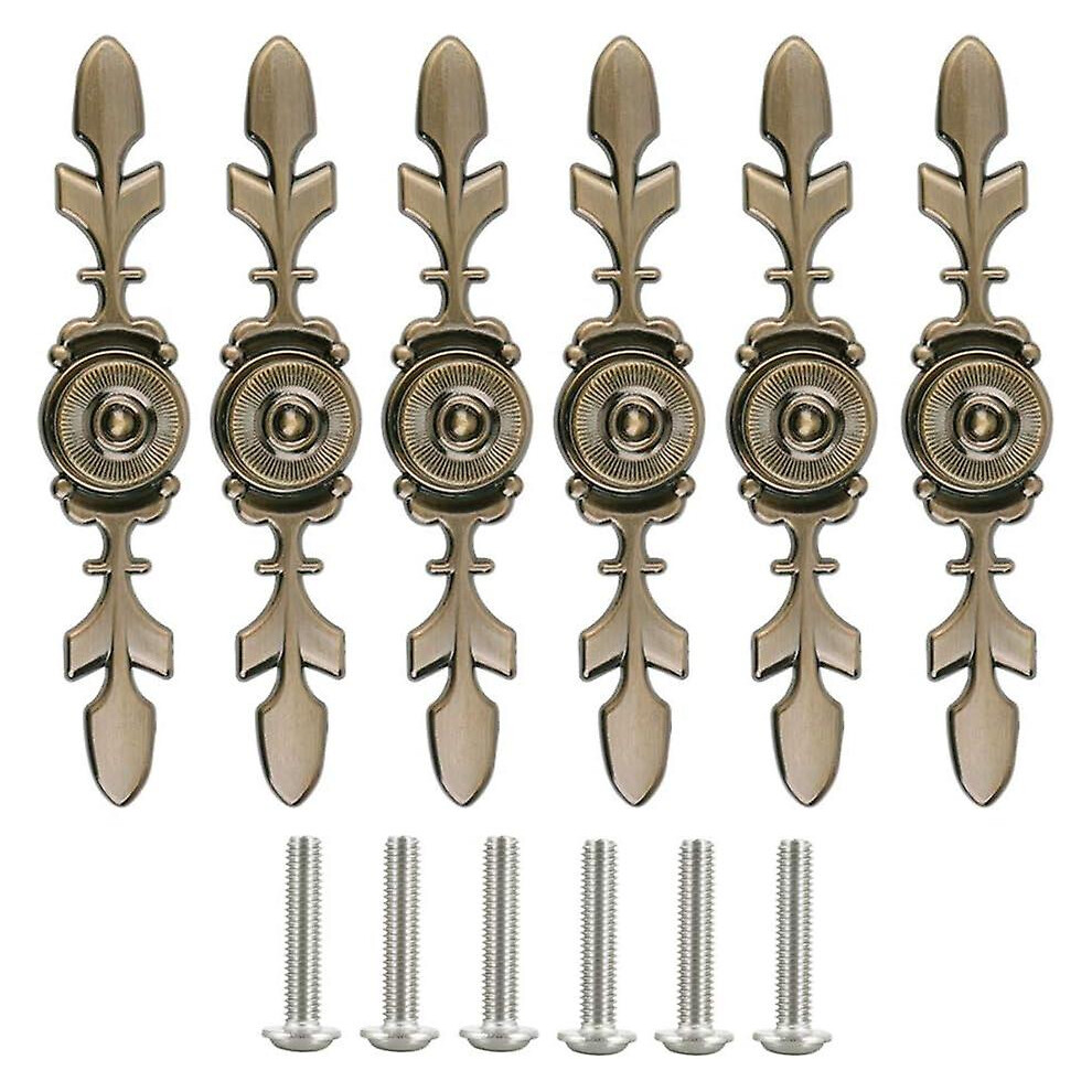 Kikidex (As Show, One Size) Furniture Knobs And Handles,6 Pieces Door Knobs Drawer Knob Furniture Handle Pull For Cabinet With Screws