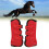 Equestrian Support: Red 2pcs Horse Front Tendon Boots Size M 1