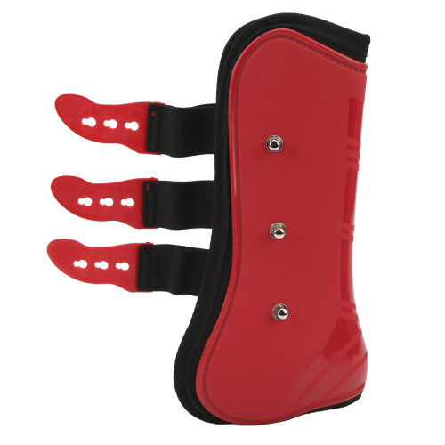 Equestrian Support: Red 2pcs Horse Front Tendon Boots Size M 2