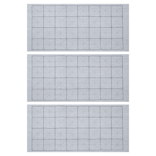 3Pièces Toile Chinoise Non-Tissée Gris Pour