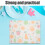 40Pièces Ensemble Nappes Toddler Multicolores Pe Pour Repas 6