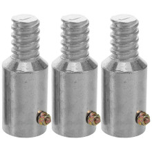 3Pcs Weather Resistant Aluminum Alloy Threaded Pole Tips Replacement