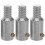 3Pcs Weather Resistant Aluminum Alloy Threaded Pole Tips Replacement 1
