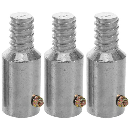 3Pcs Weather Resistant Aluminum Alloy Threaded Pole Tips Replacement