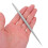 2Pcs Stainless Steel Clay Needle Tools for Texturing Silver 4