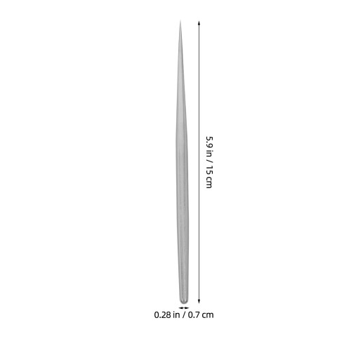 2Pcs Stainless Steel Clay Needle Tools for Texturing Silver 1