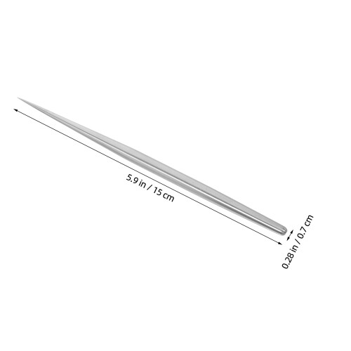 2Pcs Stainless Steel Clay Needle Tools for Texturing Silver 2