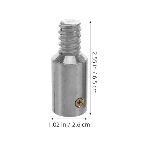 3Pcs Weather Resistant Aluminum Alloy Threaded Pole Tips Replacement 1