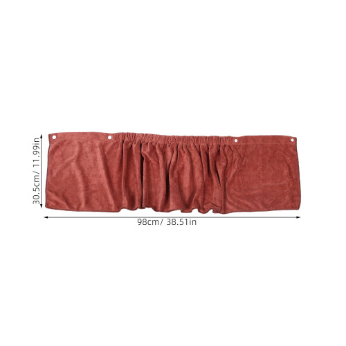 Brown Wearable Men Bathrobe Towel Soft Polyester Shower Wrap 1