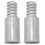2St Aluminiumlegering Trådända För Sopphandtag Silver För Städverktyg 1